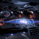 The CIC of the Normandy SR2, as seen in Mass Effect 3.